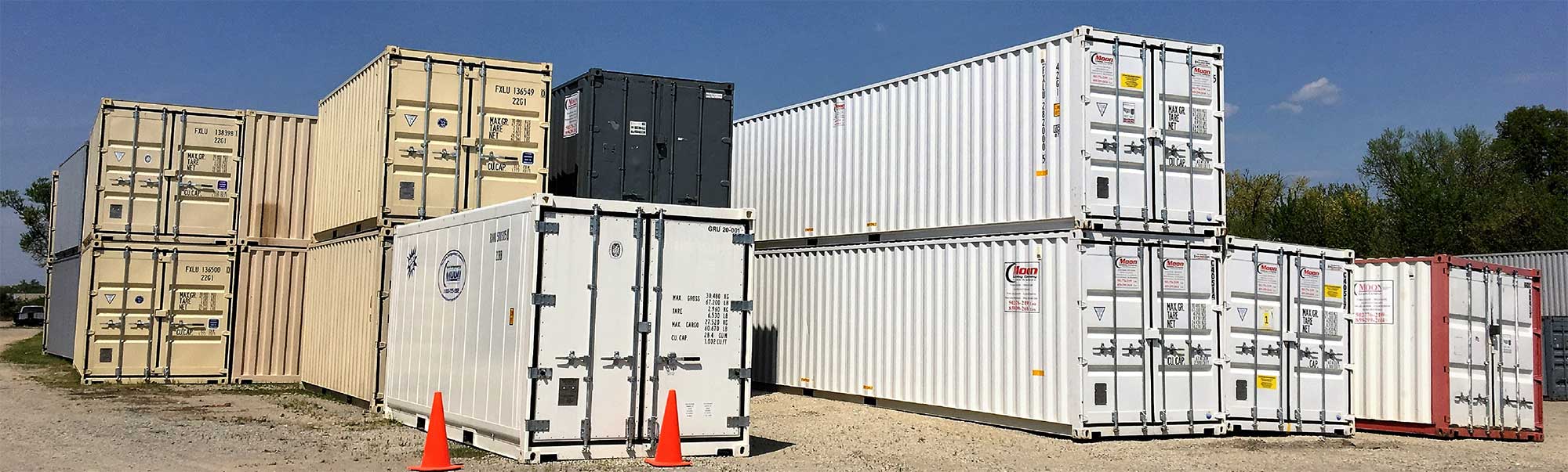 Stacked Moon Trailer Leasing Storage Containers, Storage containers for rent